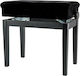Gewa Deluxe Compartment Adjustable Piano Bench ...