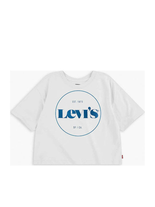 Levi's Kids' Crop Top Short Sleeve White