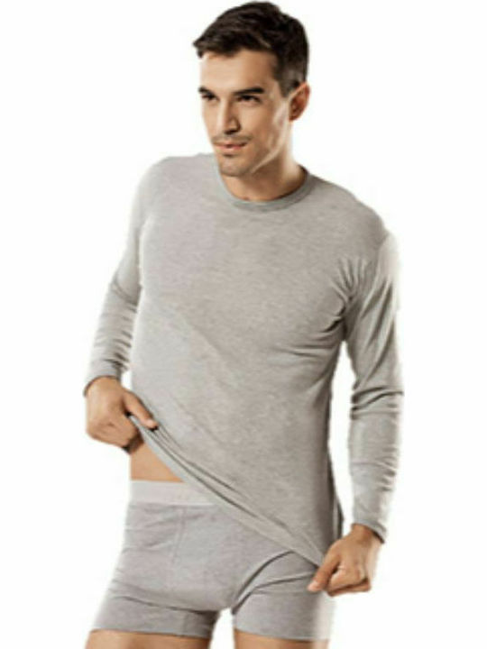 Namaldi 121 Men's Long Sleeve Undershirt Gray