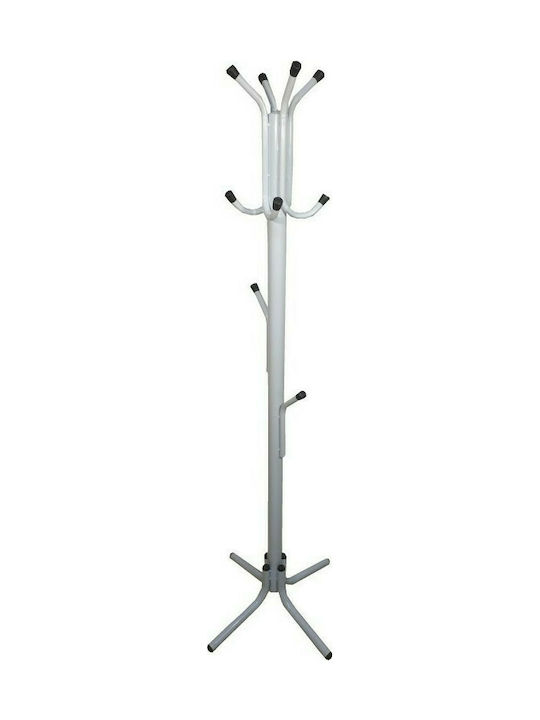 Epiplo-Fos Metallic Coat Rack White RANG1 48x48x180cm