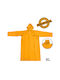Ingco Wasserdichte und Winddichte Trenchcoat Arbeits Herren Orange Länge 120cm.