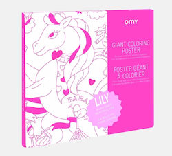 Omy Ζωγραφική Giant Poster Μονόκερος Lilly