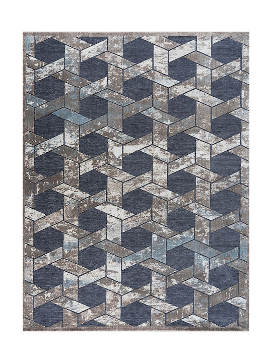 Madi Trunk Rug Rectangular Summer Grey Blue