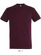 Sol's Imperial Men's Short Sleeve Promotional T-Shirt Burgundy