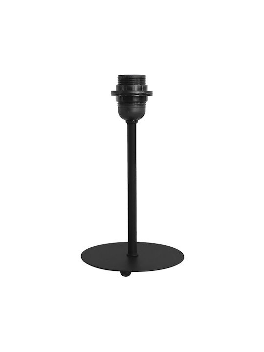 Heronia TLB-01 Επιτραπέζιο Διακοσμητικό Φωτιστικό με Ντουί για Λαμπτήρα E27 20cm σε Μαύρο Χρώμα