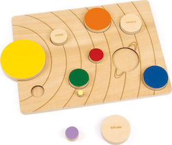 Holz Kinder Steckpuzzle Solar System 10pcs Andreu Toys