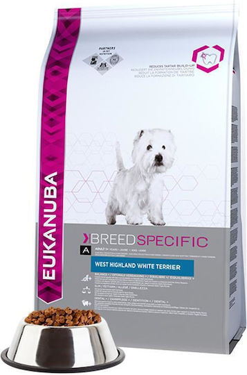Eukanuba Breed Specific 2.5kg Ξηρά Τροφή για Ενήλικους Σκύλους Μικρόσωμων Φυλών με Γαλοπούλα και Κοτόπουλο
