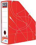 Skag Θήκη Περιοδικών Αρχείου 224185 Χάρτινη σε Κόκκινο χρώμα