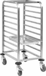 Yuksel Küchenwagen für gewerbliche Küche für 9 Tabletts H90xB58xT66cm
