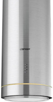 Gruppe Charisma Απορροφητήρας Νησίδα 38cm Inox