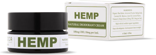Endoca Natural Deodorant Κρέμα Κάνναβης 100mg 10ml