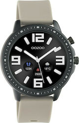 Oozoo Q00330 45mm Μαύρο/Μπεζ
