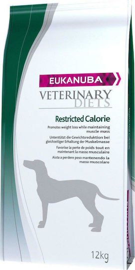 Eukanuba Veterinary Diets Restricted Calorie 12kg Ξηρά Τροφή Διαίτης για Ενήλικους Σκύλους με Κοτόπουλο