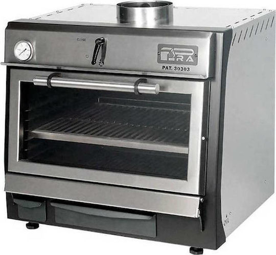 Pira Φούρνо Въглени 80 Lux Inox με Σχάρα 685x535 mm