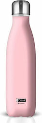 I-Total iDrink Metallics Bottle Thermos Stainless Steel BPA Free Pink 500ml ID0015