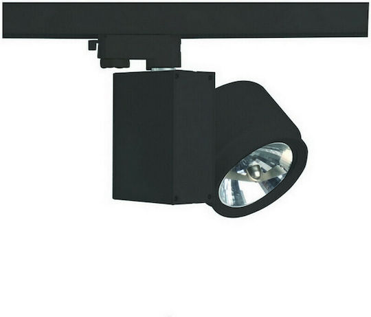 Aca Optic Μονό Σποτ με Ντουί AR111 σε Μαύρο Χρώμα Aca Optic Μονό Σποτ με Ντουί AR111 σε Μαύρο Χρώμα