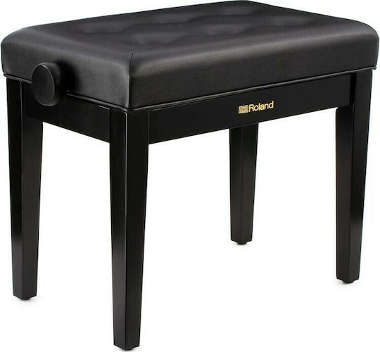 Roland Adjustable Piano Bench Satin Black L55.5xW34xH48-58cm