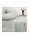 Sunshine Sheet Sets Double with Elastic 150x205+30cm. Cotton Feelings 151 106 Light Grey 4pcs