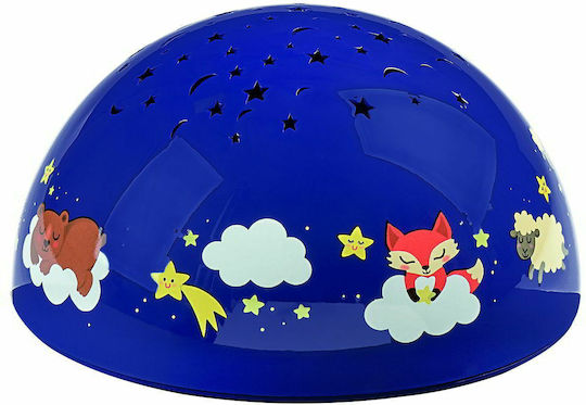 Moses Kids Projector Lamp Starry Sky with Star Projection Blue 14.5x14.5x7.8εκ.