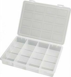 ArtPlast Werkzeugkoffer-Organisator 16 Positionen Transparente 24.2x18.8x3.7cm