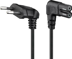 Goobay Euro - IEC C7 Kabel 1m Schwarz (97346)