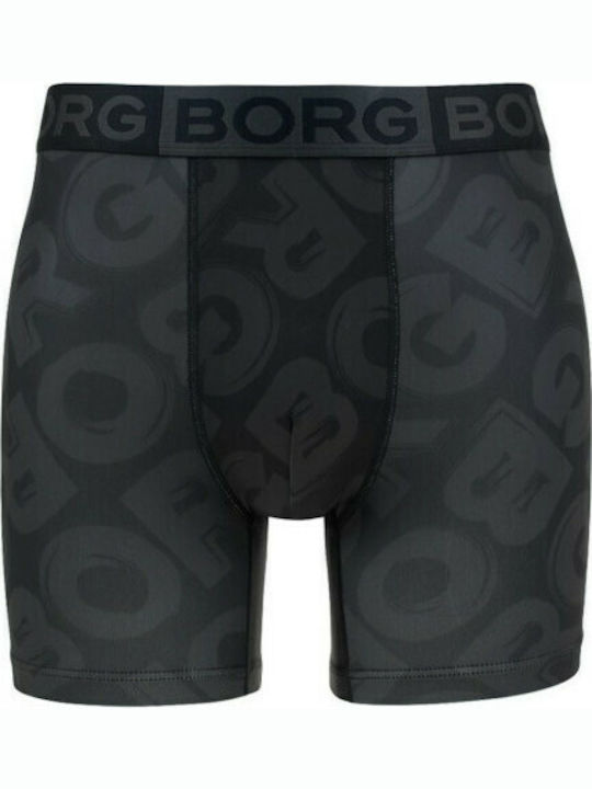 Men's Boxer Black with Patterns