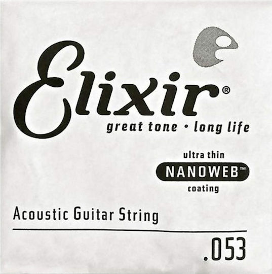 Elixir Nanoweb 80/20 Бронзова Единична Струна за Акустична Китара 45"
