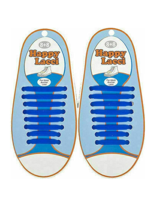 Silicone Shoe Laces Silicone Shoe Laces Blue Electric