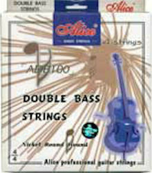 Alice Music Set of Strings for Contrabass Double Bass Strings Set 4/4