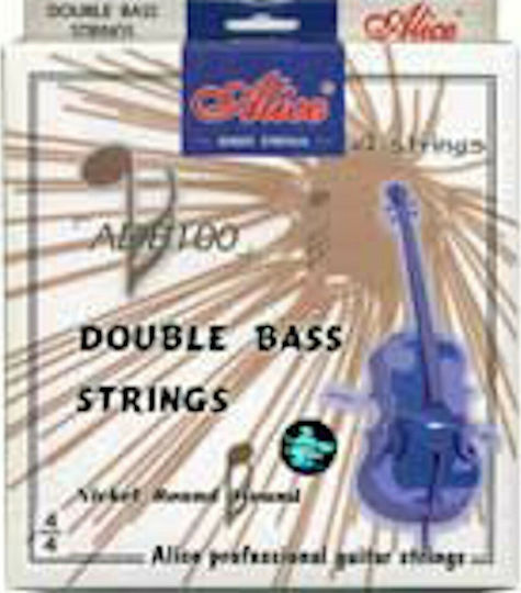 Alice Music Double Bass Strings Set Σετ Χορδών Κοντραμπάσου 4/4