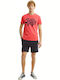 Superdry Collegiate Graphic Ανδρικό T-shirt Φούξια με Λογότυπο