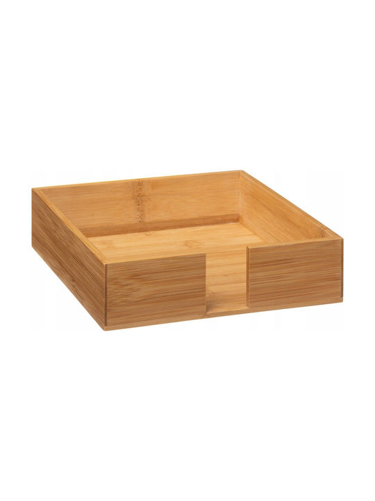 Atmosphera Χαρτοπετσετοθήκη Ξύλινη Μπεζ 20.5x20.5x22cm 167774