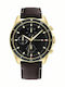 Tommy Hilfiger Parker Men's Watch 44mm Battery with Brown Leather Strap