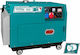 Total Trifazică Generatoare silențioase Generator Petrol cu Autostart, Roți și Putere Maximă 5kVA