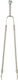 Zogometal Fireplace Tongs Nickel Matt/Chromium