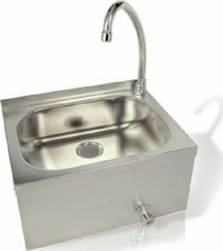Caff S.L. Chiuvetă profesională pentru mâini pe perete cu supapă de picior LV-P ECO 40x29x22.8cm