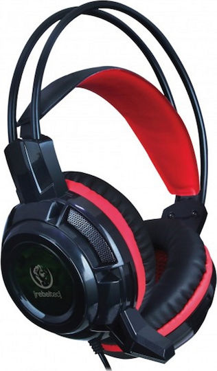Rebeltec Baldur Over Ear Gaming Headset with Connection 2x3.5mm Black/Red