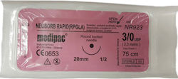 Medipac Neosorb Rabid Rpgla 3/0 Απορροφήσιμα Ράμματα Μήκους 75cm με Βελόνα 22mm