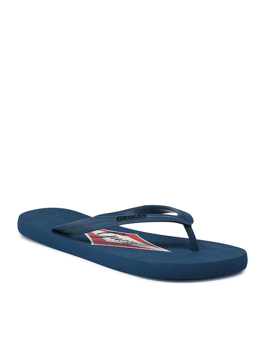 Guess Men's Flip Flops Blue F1GZ04-BB00H-G7D4