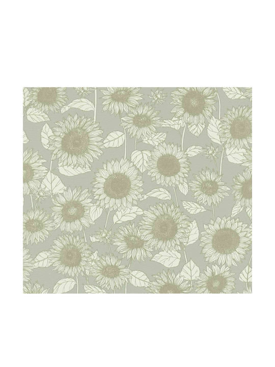 Wallpaper Sunflowers Green L1005xW53cm