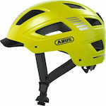 Abus Hyban 2.0 Signal Bicycle Helmet City with LED Light Yellow