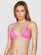 Guess Triangle Bikini Top Fuchsia