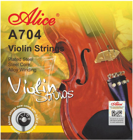 Alice Music Set of Steel Strings for Violin Violin String Set