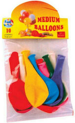 Set of 10 Balloons Latex Multicolor Standard 25861---ΓΚ-2