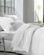 Mc Decor Hotelbettlaken Weiß Einzel 160x270cm Baumwolle und Polyester 1Stück