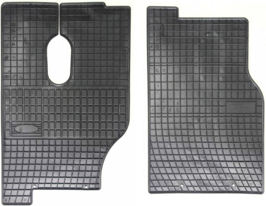 Frogum Front Mats 2pcs for Mercedes-Benz Actros Black