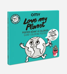 Omy Ζωγραφική Giant Poster Love My Planet Omy Ζωγραφική Giant Poster Love My Planet