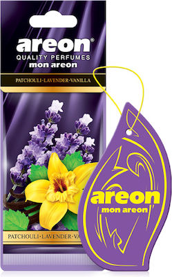 Areon Car Air Freshener Tab Pendand Mon Patchouli Lavender Vanilla