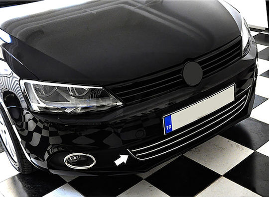 S-dizayn Bumper de Autoturism Partea din față Decoratiuni bara fata cromate Vw Jetta 4d 2011>2014 4x2 (forma de U) Compatibil cu Volkswagen Jetta
