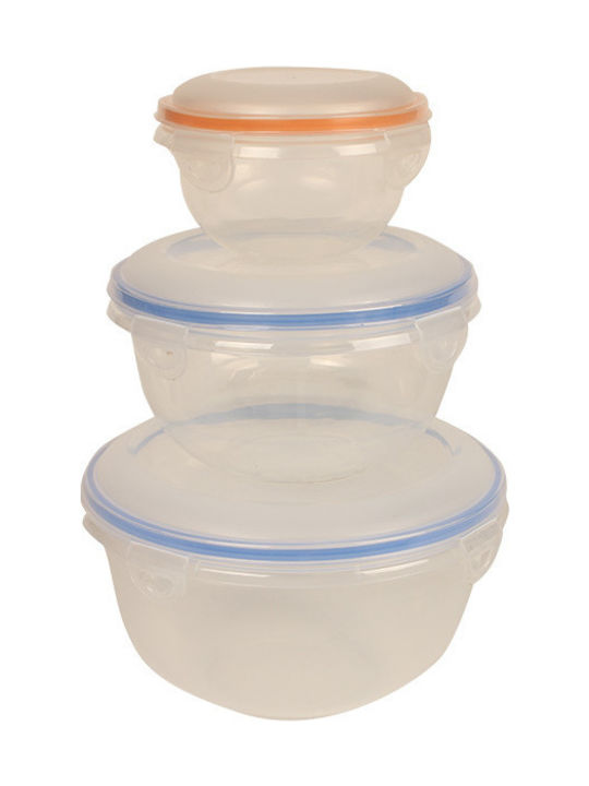 Keskor Cutie pentru Mâncare Plastic Transparent 3buc